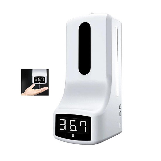 Elektronische desinfectieautomaat met sensor en temperatuurweergave